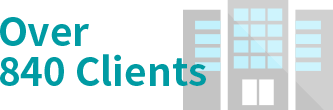Over 840 Clients