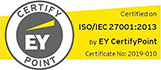 EY CertifyPoint ISO/IEC 27001:2013