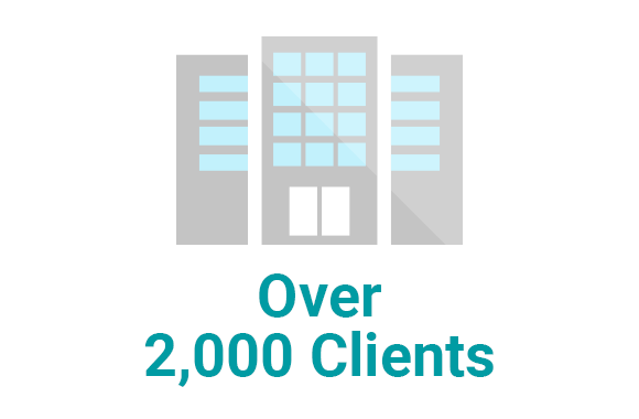 Over 840 Clients