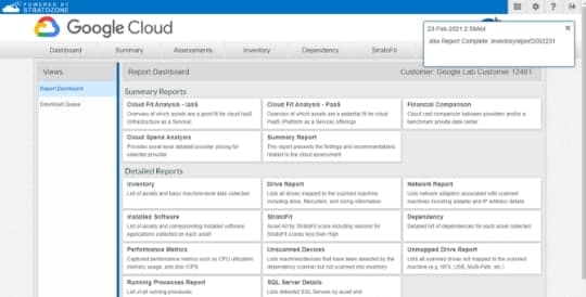 Stratozone reportdashboard