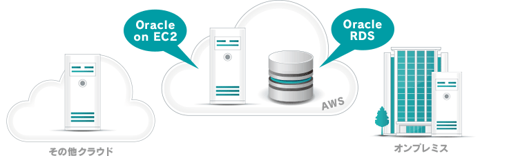 Oracle on EC2その他クラウド Oracle RDS オンプレミス