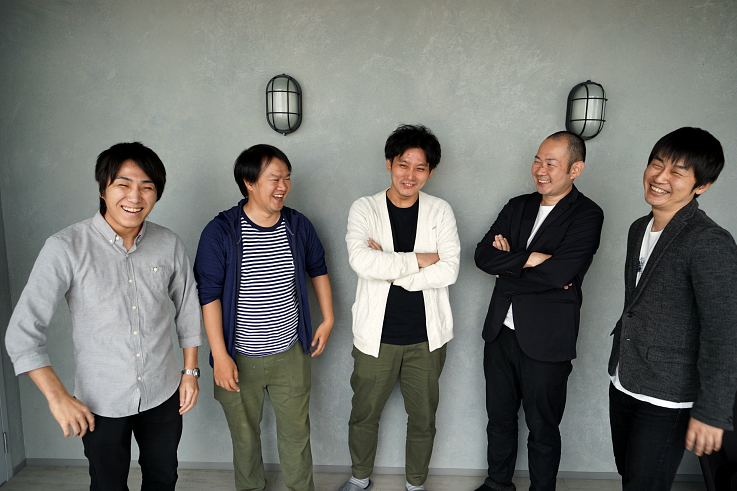LT登壇メンバー、写真左より尾崎、言上、平野、岡鼻、井川
