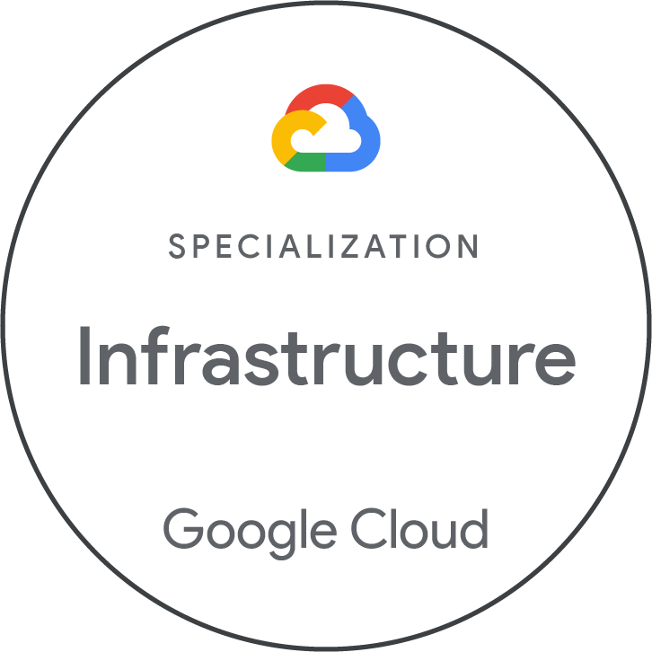 Google Cloud Partner Advantage プログラム　インフラストラクチャのスペシャライゼーション認定　バッチ画像